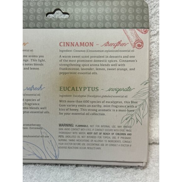 Sparoom 100% Pure Essential Oils 4-Pack: Orange Cinnamon Peppermint Eucalyptus - Picture 4 of 4